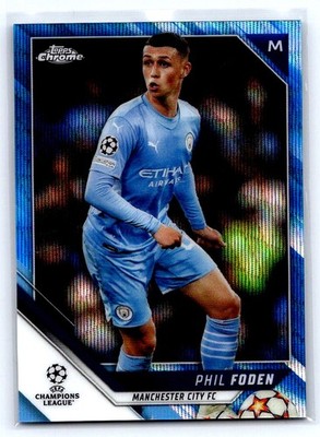 2021-22 Topps Chrome UEFA CL Phil Foden Refractor /75 bX9E