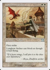 MTG Magic the Gathering Longbow Archer (30/351) Sixth Edition LP