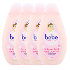 4x bebe Zartpflege Schaumbad & Dusche je 500ml Sanfte Pflege Keine Tränen Formel