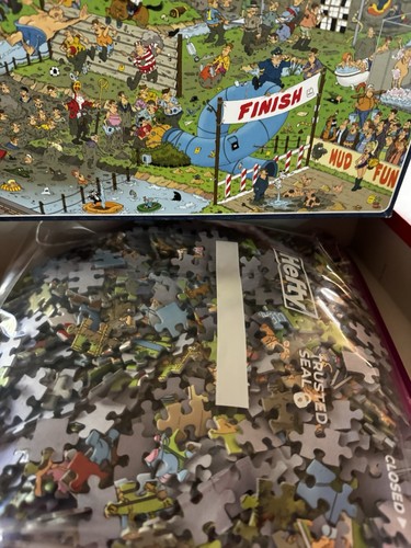 JUMBO Puzzle Jan Van Haasteren MUDRACERS 1000 Piece Comic Puzzle RHTF - Picture 6 of 6