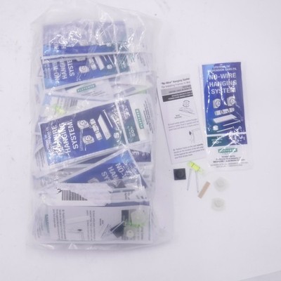 50 Pack Fletcher No-Wire Hanging System  50lb Hardware Kit for Wood SEE DESC