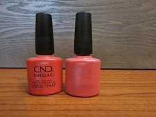 2 New CND Shellac Gel Polish Magenta Sky And Tropix