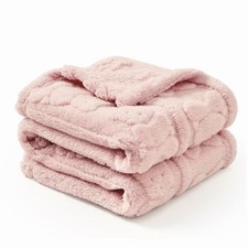 Acogedora manta suave cálida para bebé 75X100 cm para niñas, niños, recién nacidos, bebé oso rosa