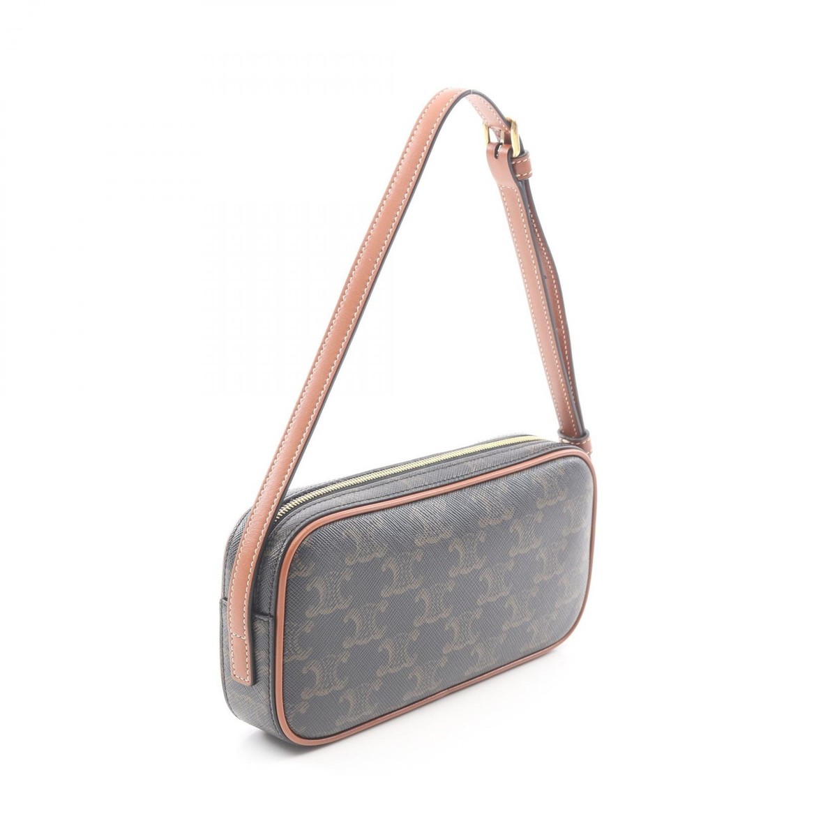 CELINE Cuir Triomphe Mini Camera Shoulder Handbag PVC coated