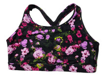 Old Navy Active Womens Size 2X Black Floral R...