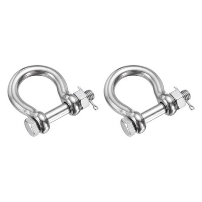 2 Stück 1/2'' 304 Edelstahl Marine Bow Shackle für Marine Grade