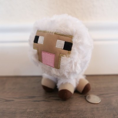 MINECRAFT Overworld 6  Baby Sheep Stuffed Animal Plush Mojang 2014