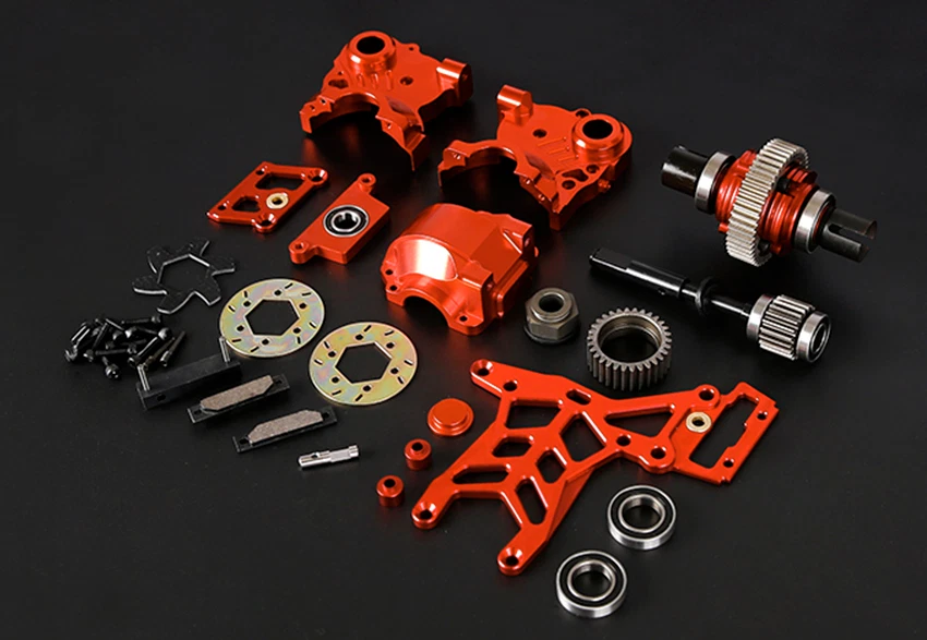 Oz Store Baja CNC Quick Gear Box CNC Diff & Rear Upper Plate with Brake 5B 5T SC - image 3 of 4