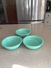 Fiestaware Sea Mist Green 7-inch Ceramic Bowls Cereal/Soup/Salad Set of 3