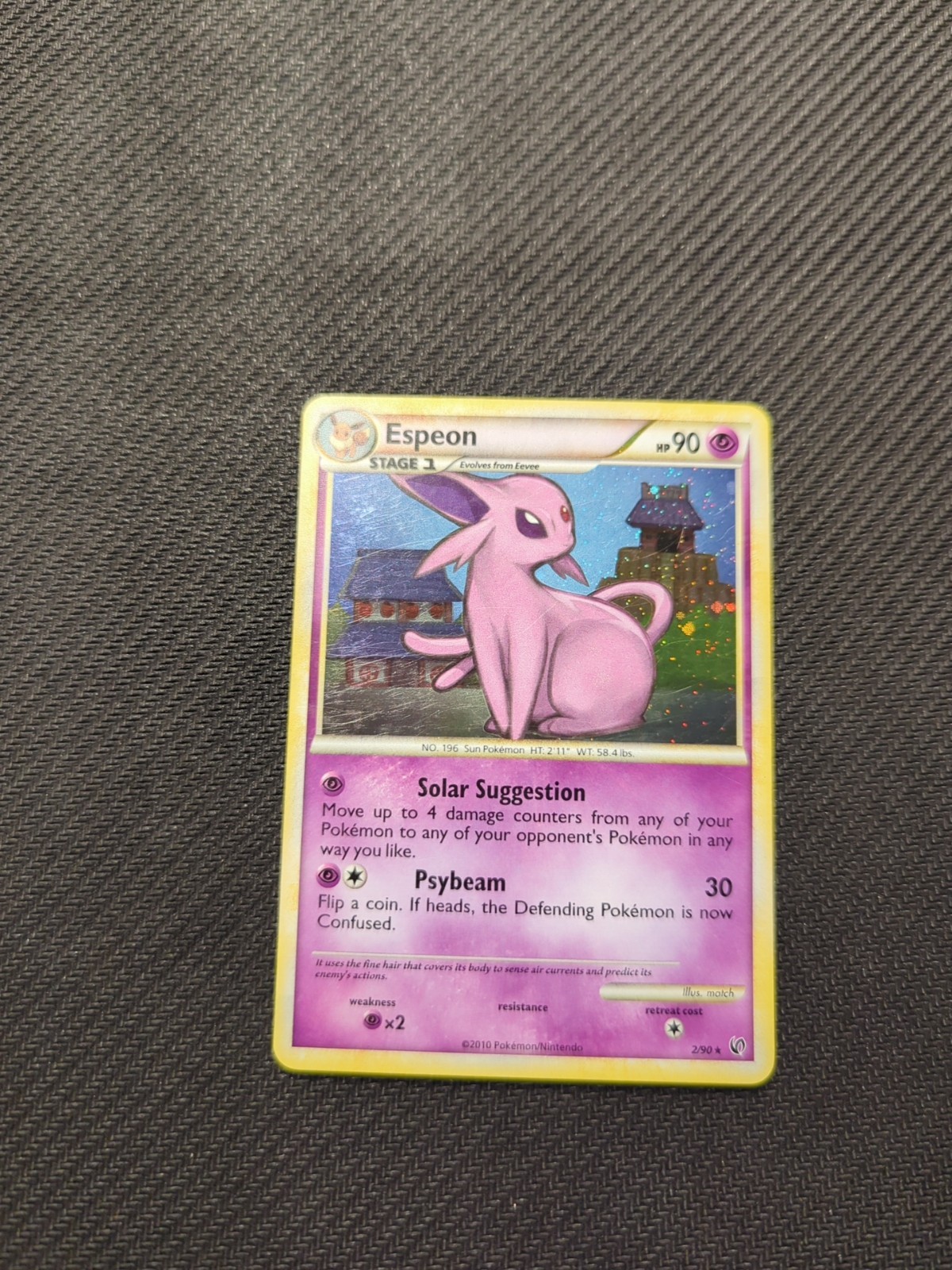 Espeon 2/90 HGSS Undaunted Holo Rare Pokemon LP