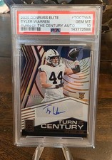 2025 Tyler Warren #TOCTWA Turn Of The Century Donruss Elite Auto PSA 10