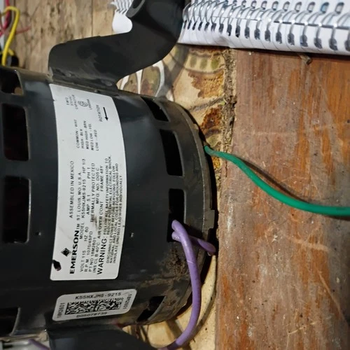 Emerson K55HXJMS-9215 Blower Motor 1/3hp 1075RPM 4SPD 115V 1PH 60Hz 18M2601