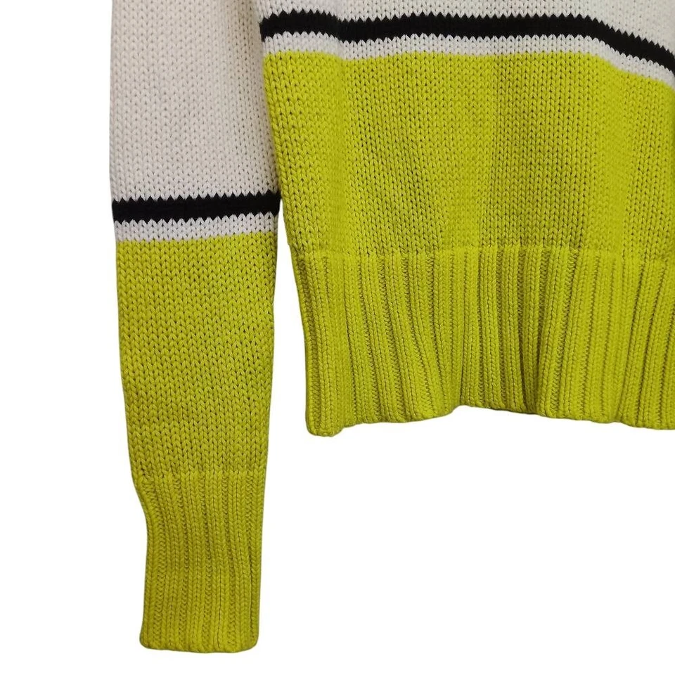 Suéter tejido Head Rebels Coco para mujer lima/blanco talla PEQUEÑO nuevo con etiquetas Foto 3 de 4