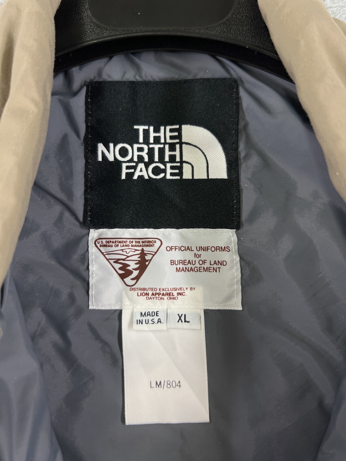VINTAGE The North Face Vest Mens Extra Large Beige BLM Uniform Made USA