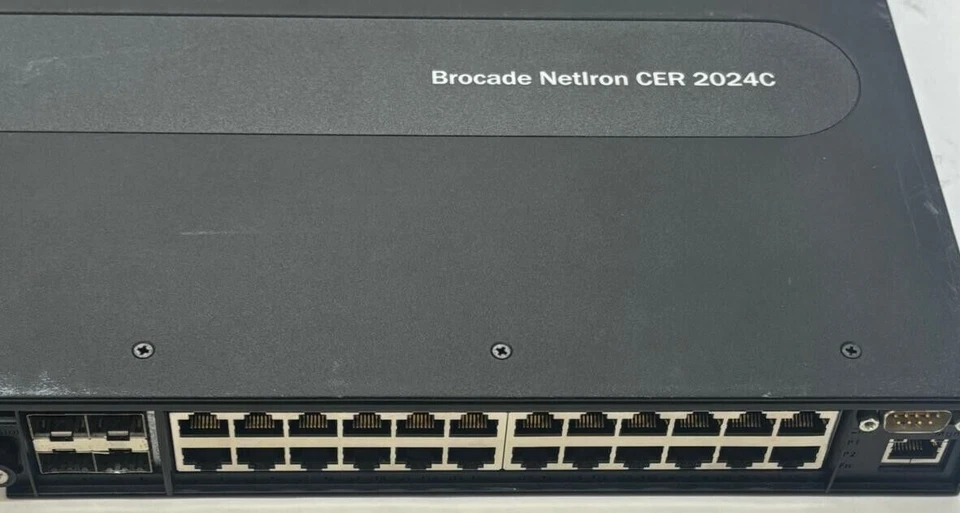 Brocade NetIron CER 2024C NI-CER-2024C 24x10/100/1000 2xPSU - Image 2 of 4