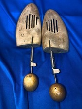 Vtg pr John Ward adjustable wood/metal shoe preservers/trees, various numbers