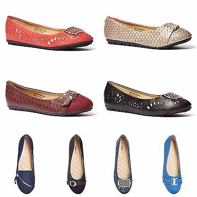 Details about   New Womens Lady Comfort Slip On Ballet Flat 