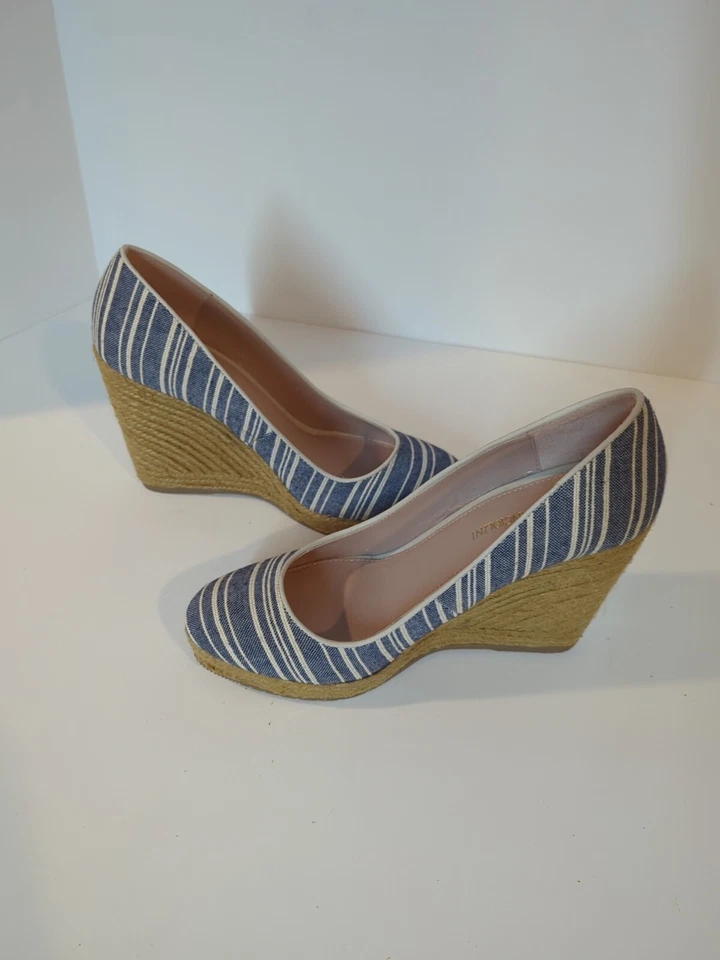 Женский сине-белый ведж Enzo Angiolini, размер 8,5 - Изображение 3 из 4