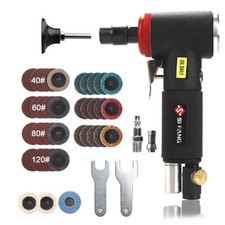 90° Air Right Angle Die Grinder Polisher Sander Kit Pneumatic Cut Off Tool 44Pcs