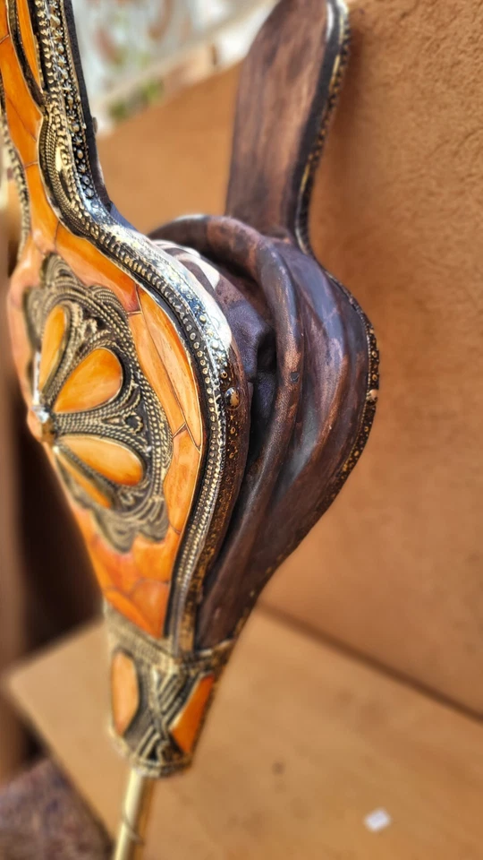Moroccan Fireplace Bellows handemade Accessory Winter Home Gift - Image 4 of 4