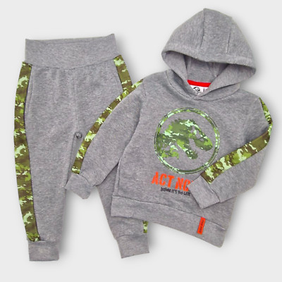 Jurassic World Set Jungen Trainingsanzug Kapuzen Hoodie Hose Dino