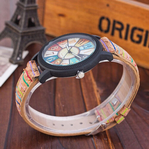 Casual Vintage Leather Women Quartz Wrist Watch Gift Clock - Picture 4 of 8