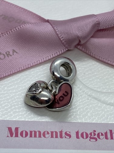 PANDORA Me and You Silver Charm Dangle 791244CZ Retired Authentic Ale 925 - Picture 11 of 11