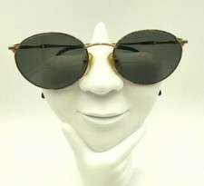 Vintage Laura Ashley Purple Gold Metal Oval Sunglasses FRAMES ONLY