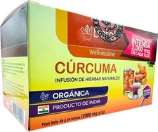 Curcuma Turmeric Tea by Betel Natural - Powerful Source of Curcumin - 24 Tea Bag