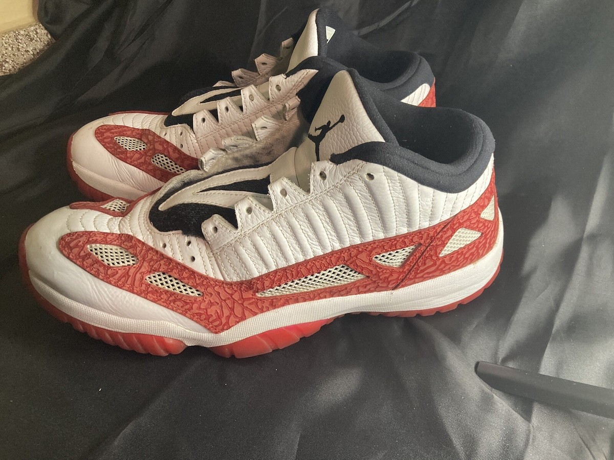 Nike Air Jordan 11 Retro Low IE White Gym Red Cherry 919712-101 Size 15  Varsity