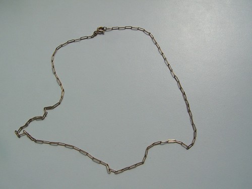CHAIN, GOLD, FINE LINK, 16 INCHES, NECKLACE, COSTUME