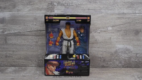 Jada Toys Street Fighter II Ryu 6" Action Figure Free Shipping New Sealed