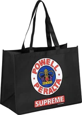 Powell Peralta Skateboards Supreme Shopping Bag Reuseable BLACK ASASUPX NEW