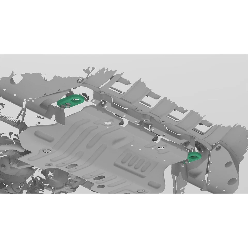 2pcs Front Bumper Tow Hook Rescue Fits For Toyota Land Cruiser Prado 2024 2025 - Image 3 of 4