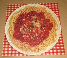 Vintage 1980 Eaton Puzzle - Thatsa Italian - Pasta Sauce Meatball - Assembled