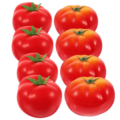 8 Pcs Imitation Tomato Foam Plastic Toddler Vegetables Fake