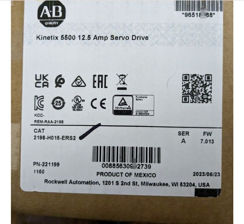 Servoconductor Allen-Bradley 2198-H015-ERS2 Kinetix 5500 sellado de fábrica - Imagen 2 de 5