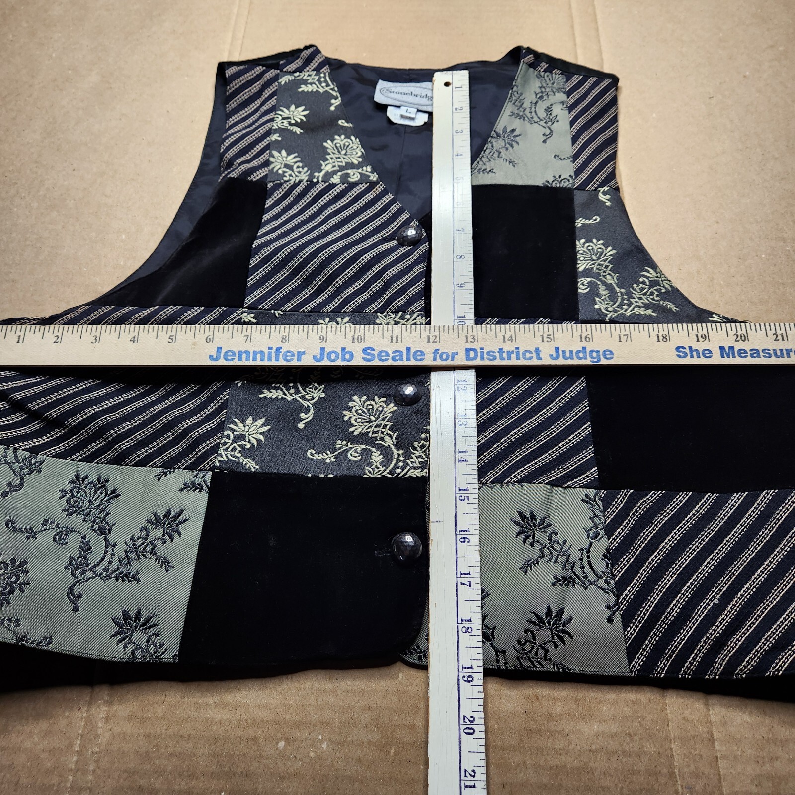 Stonebridge Women's Large Patchwork Textured Vest… - image 6