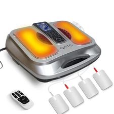 Heated EMS Circulation Electric Foot Massager Booster Machine Blood Leg Therapy