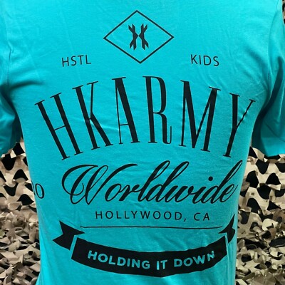 T-shirt HK Army Paintball – Homme, Teal, Taille Large – Neuf Sous Emballage