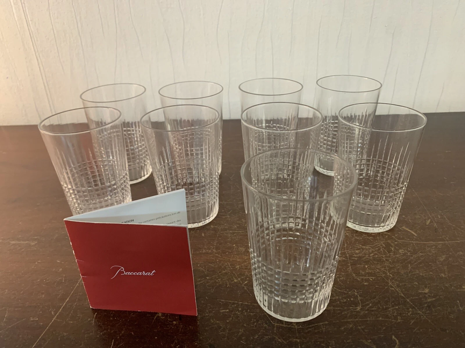 9 Nancy Crystal Tea Glasses By Baccarat (Price Per Unit) Model1