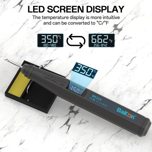 Kit de Soldador Eléctrico Inalámbrico BK210 3200mAh Pluma con Pr... - Imagen 5 de 9
