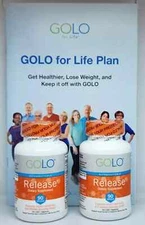 GOLO Release 90 Capsules (2) Bottles & Weight Loss Guide , Booklet & Card Sealed