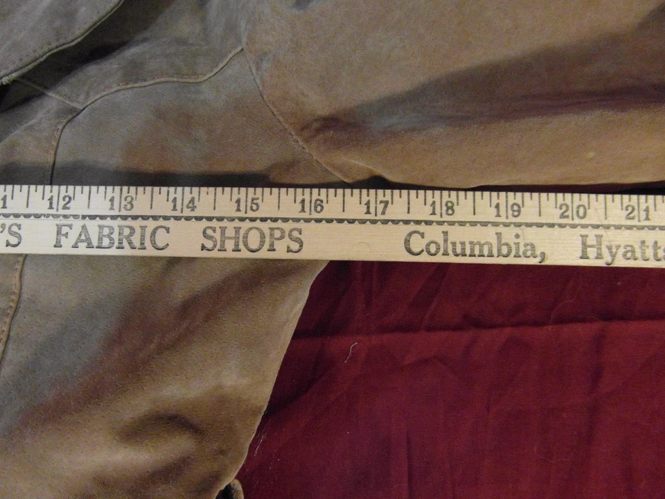 WOMENS SMALL HOLLYWOOD 1960s VINTAGE OUTER EDGE BEIGE 100% SUEDE LEATHER JACKET  - Image 3 of 4