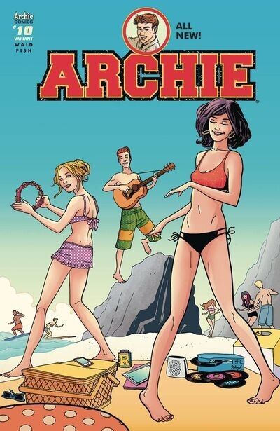 ARCHIE #10 (2016) COVER C, SANDY JARRELL, WAID, FISH, NM