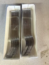 Case of 24 Walco WL6205 Dinner Fork 7-3/4" 18/0 Stainless Steel hammered S11