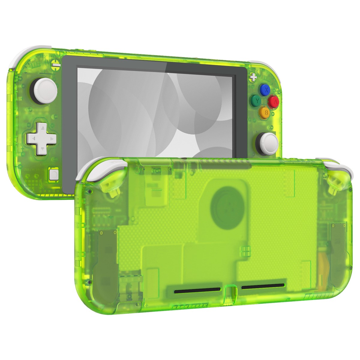 Clear Lime Green Custom Cover w/ Screen Shell Protector for