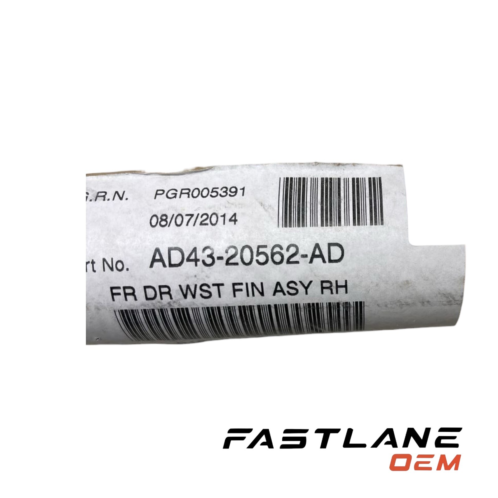2004-2016 ASTON MARTIN DB9 RIGHT DOOR WINDOW STRIP NEW OEM AD43-20562-AD
