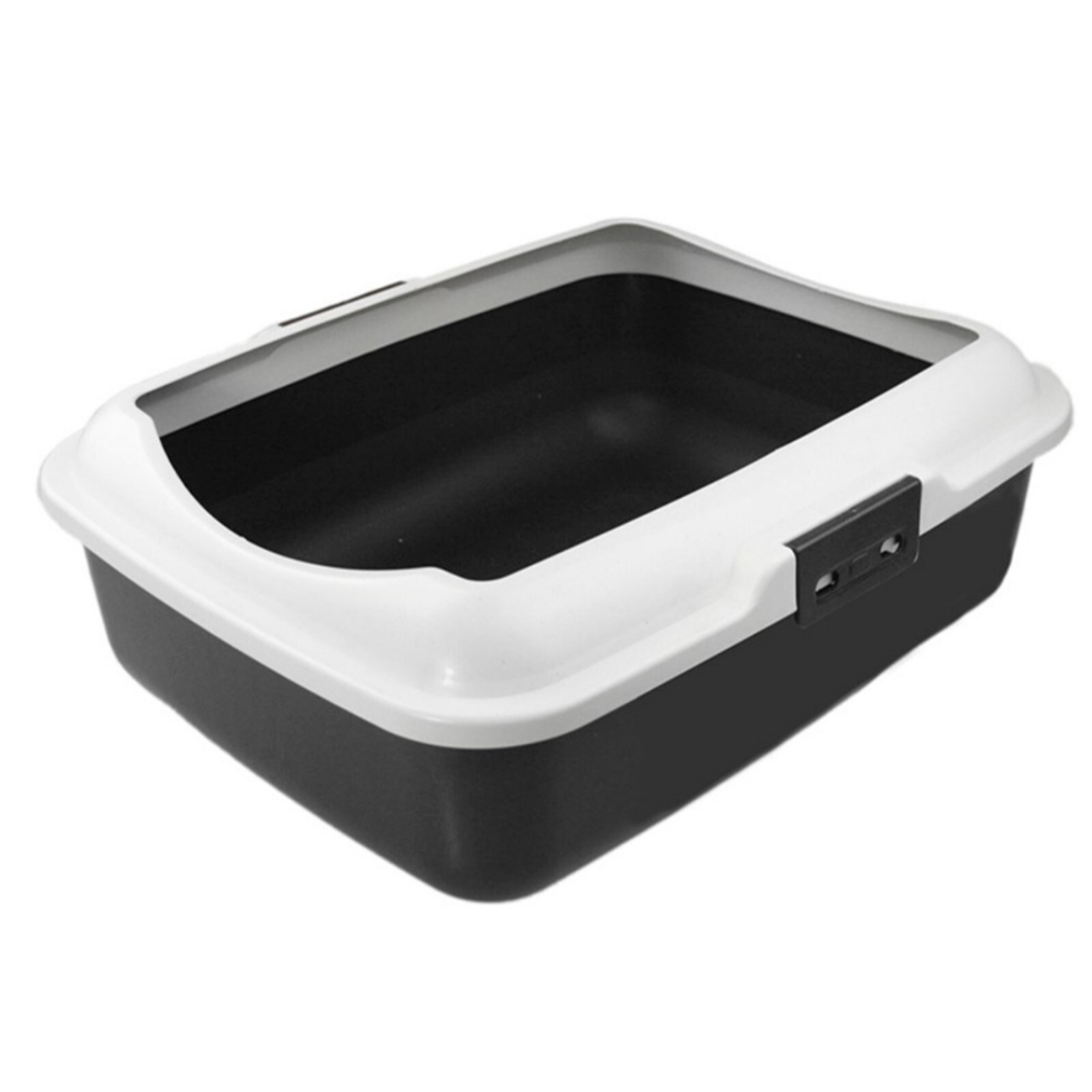 Cat Kitten Litter Tray w/ Rim Large Toilet Toileting Pet Kitty Pan Box