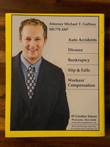 Charter YellowBook Greater Worcester Phone Book 2011-2012 Directory Mass MA - Picture 2 of 8
